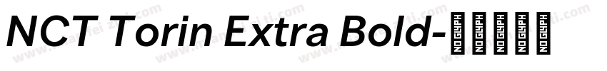 NCT Torin Extra Bold字体转换